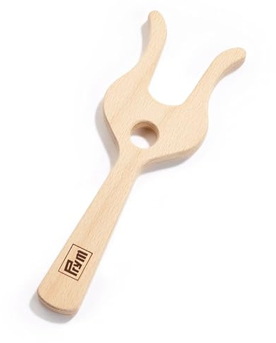 Prym 225145-Tenedor para Hacer Cuerdas, 18 x 6 cm, Madera, Naturaleza, 18 x 6cm