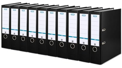 Elba Smart Pro + 10468BL Folder A4 5 cm Spine Interchangeable Spine Label 10 Items Blue Folder Smart Pro+ black