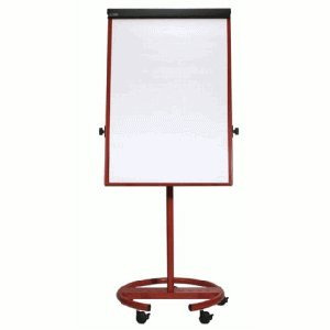 Maul Flipchart MAULOffice - Base rotonda con 2 supporti di carta, colore: Rosso