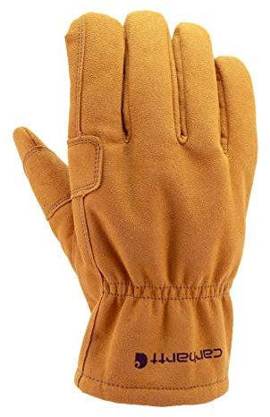 Carhartt Men's Leather Fencer Work Glove, Brown, Medium