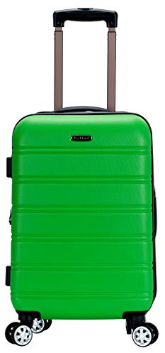 Rockland Melbourne Hardside Expandable Spinner Wheel Luggage, Carry-On 20, Green