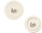Merriway BH03430 Tappi Universali per Lavello, e per Vasca e Lavabo, Bianco, 38 mm, Set di 2 Pezzi