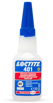Loctite® 401 Flacon, Colle Super Glue Polyvalente et Rapide, 20g | Colle Super Glue Polyvalente, Adhérence Rapide et Fiable, Colle Loctite® pour Matériaux Divers, Facile à appliquer et précise