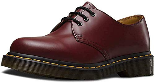 Dr. Martens 1461 Scarpe brogue stringate, Unisex Adulto, Rosso (Rouge Cerise), 41