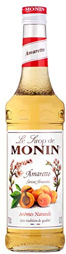 MONIN Sirop de Amaretto pour Cocktail et Cocktail sans Alcool - Arômes Naturels - 70cl