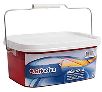 Cofan Pintura Plástica Monocapa | Apta para usar en Interiores | Capacidad 2,5 L | Color Cereza