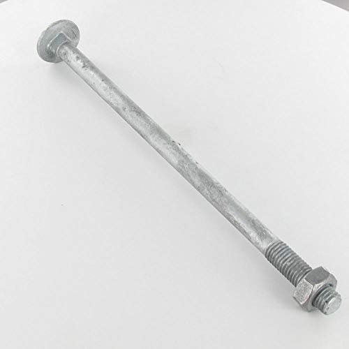 BOULON (VENDU AVEC ECROU) TRCC JAPY TETE RONDE COLLET CARRE 10X160 ACIER GALVANISE A CHAUD