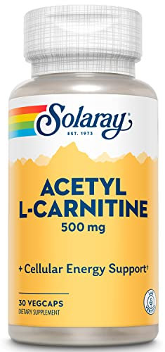 Solaray Acetyl L-Carnitine 500mg | Acetil L-Carnitina | 30 VegCaps