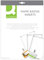 Q-Connect KF02289 Einsteckschilder für Namensschilder 54 x 90 mm 25 Blatt à 10 Einsteckschilder