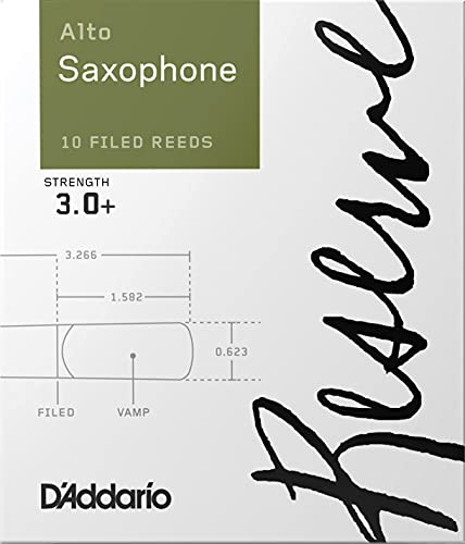 D'Addario Reserve Blätter für Altsaxophon Stärke 3.0+ (10 Stück)