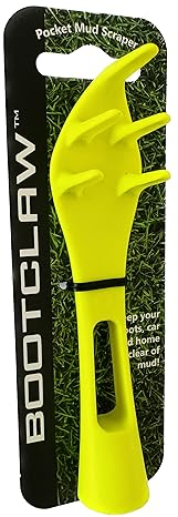 Bootclaw Pocket Mud Scraper for Football Boots, Rugby Boots, Hiking Boots, Running Shoes, Golf Shoes and Wellies – Easily removes Heavy, compacted mud. Ideal Boot Cleaner Rugby Stocking Filler.