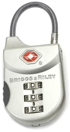 Briggs & Riley ACC-W14-7 TSA Cable Lock Luggage, Satin Nickel, One Size