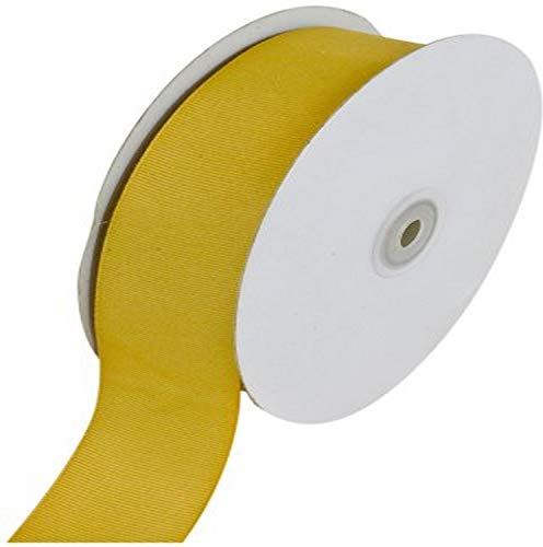 Creative Ideas Solid Grosgrain Ribbon, 1-1/2-Inch by 50-Yard, Antique Gold
