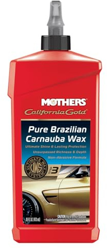 Mothers California Gold Pure Brazilian Carnauba Wax, 16 oz. — Ultimate Wax System Step 3, Delivers Deep Shine & Long-Lasting Protection, Enhances Richness & Depth for All Paints (05750)