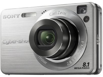 Sony Cyber-shot W130 Digital Camera - Silver (8.1MP, 4x Optical Zoom) 2.5 inch LCD