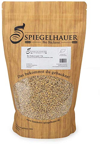 Bäckerei Spiegelhauer Bio Einkorn ganzes Korn 1 kg Samen Urkorn