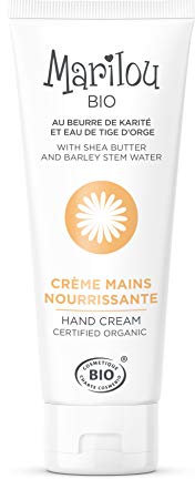 Marilou Bio - Crème Mains Nourrissante Bio au Beurre de Karité - Mains très abîmées, sécheresse, tiraillements - 99% d'ingrédients d'origine naturelle - 75 ml