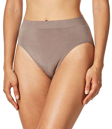 Wacoal Women's B Smooth Hi-Cut Panty Brief Panty, Cappuccino, X-Large