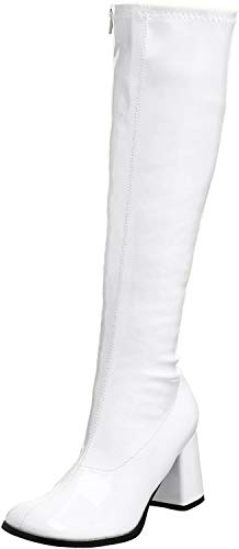 Pleaser Gogo300/yl, Damen Stiefel, Weiß (Wht Str Pu), 41 EU