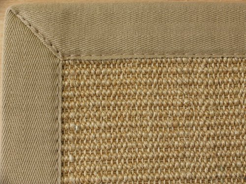 Astra Sisal Teppich Manaus mit Bordüre Farbe Chablis beige 100% Sisal - 18 Größen, Größe: 300x400 cm