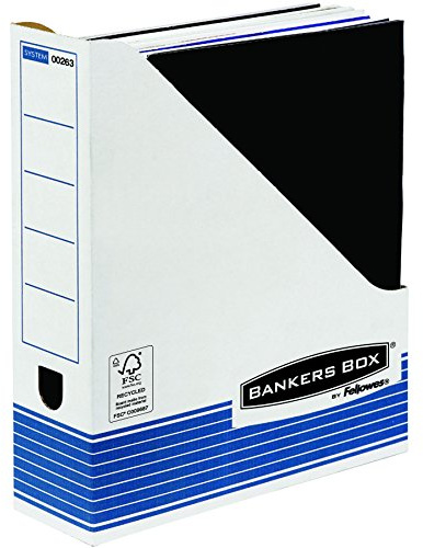 Bankers Box 0026301 Portariviste A4 System, FSC, Confezione da 10 Pezzi