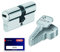 Abus 27070 - Cilindro de la puerta con llave, 30x50 mm, plateado