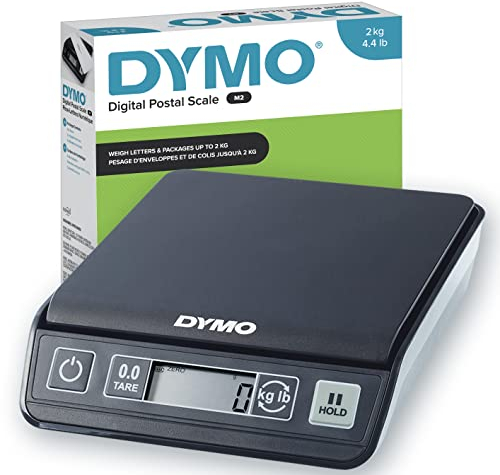 DYMO M2 Paketwaage | bis zu 2 kg | USB Briefwaage mit LCD-Bildschirm