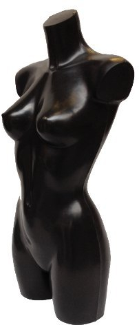 Black Female Sportswear Mannequin Display Bust for Lingerie Swimwear Fashion and Shopfittings
