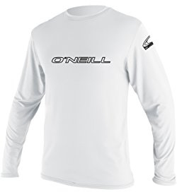 Oneill Wetsuits Herren Basic Skins L/S Rash Tee Vest, White, XL