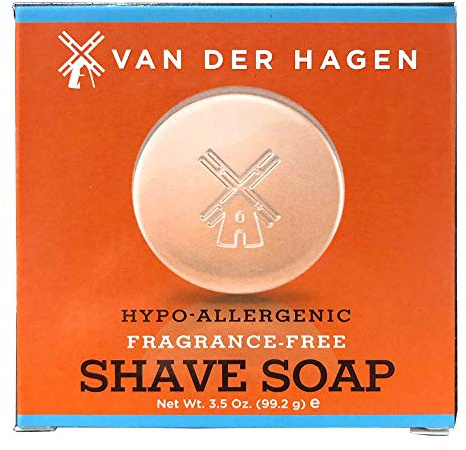 Van Der Hagen Men's Luxury Fragrance Free Shave Soap (Pack of 1)