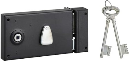 THIRARD - Serrure Applique 4 Gorges Fouillot 140X80 Droite, Noir