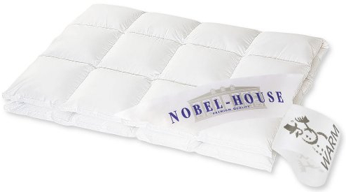Hanskruchen Nobel House Luxus Daunendecke, Warm, 90% Daunen / 10% Federchen, 135 x 200 cm