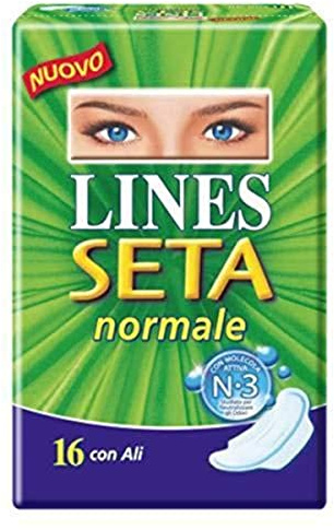 Lines - Seta Normal - Compresas con alas - 16 unidades