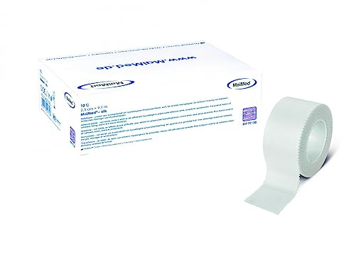 MaiMed Silk Rollenpflaster Heftpflaster 12 Rollen (2,5 cm x 9.1 m)