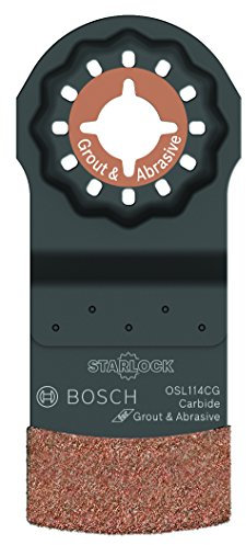 BOSCH OSL114CG Starlock - Cuchilla oscilante multiherramienta de corte de carburo de grano de carburo, 1-1/4 pulgadas
