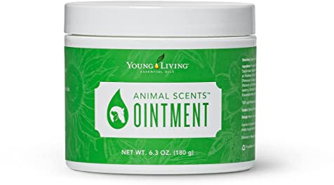 Young Living Animal Scents Pet Skin Ointment | 6.3 oz | Botanical Pet Balm with Tea Tree, Geranium & Patchouli Oils | Conditioning Ointment for Paws, Nose & Coat | Grooming Care for Dogs & Animals