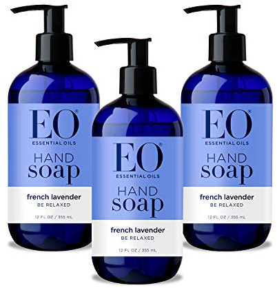 EO Sulfate-Free Moisturizing Hand Soap, French Lavender, 12 Oz, 3 Count