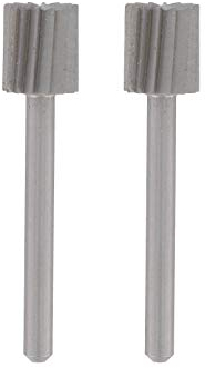 Dremel 115 - Juego de accesorios de fresado, 2 fresas de alta velocidad en forma de cilindro con un diámetro de trabajo de 7,8 mm