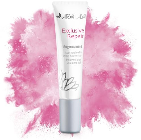 ARYA LAYA Exclusive Repair Augencreme, 15 ml – Anti-Aging Pflege-Creme für alle Hauttypen, reichhaltige Augen-Pflege reduziert leichte Schwellungen und Augenringe, vegan