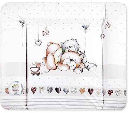 Julius Zöllner Wickelauflage Softy 85x75 cm - Wickelunterlage - wasserdicht und abwischbar - Made in Germany – Oeko-Tex Standard 100 – Schmusebär
