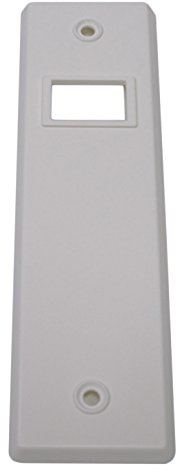 Abdeckplatte (Blende) mit Lochabstand 16,3 cm RUND weiß - Set 3 Stück -