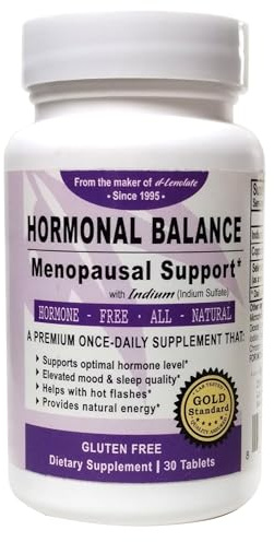 East Park Research Menopause Support Supplement with Indium – Women’s Daily Trace Mineral Blend with Zinc, Selenium & Copper – Dietary Supplement Tablets – 30 Count