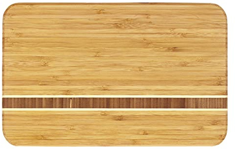 Totally Bamboo Aruba Bamboo Serving and Cutting Board, 12-1/2 x 8