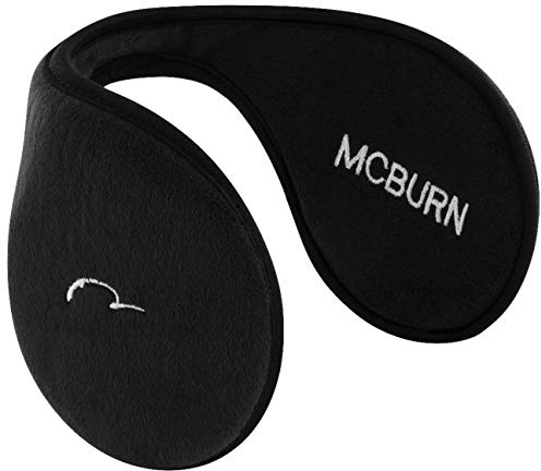 McBURN Earband Basic Ohrenwärmer Damen/Herren - ohrenwärmend Ohrenband Herren Herbst-Winter - One Size schwarz