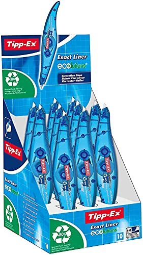 Tipp-Ex Korrekturroller Exact Liner, 6 m x 5 mm, 10er Pack, Ideal für das Büro, das Home Office oder die Schule