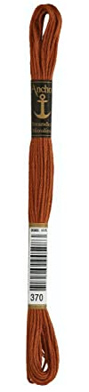 ANCHOR Broderi gängor sticktwist, löplängd: 8 m 370