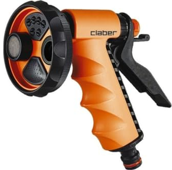 CLABER 87239 BL. Pistola Ergo Garden 9391, Nero/Arancione/Grigio, 150x75x150 cm