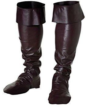FYCAR Grandes sur-Bottes Noir Pirate Mousquetaire