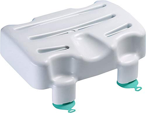 Helping Hand Company Kingfisher Bath Seat. Lightweight, Portable White Plastic Suction Bath Seat for Adults. Bath Aids for Elderly, Disabled, Pregnant. 12 inch (300mm), 160kg/25 Stone Weight Limit