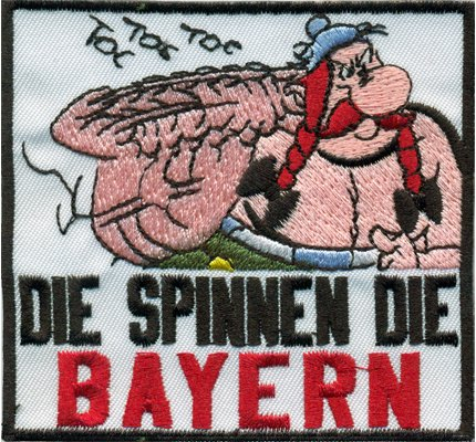 Asterix Die Spinnen Die Anti Bayern Obelix Fussball Fanclub Kutte Aufnäher Patch